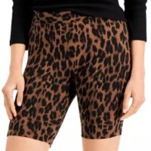 NWT Style & Co Animal-Print Bike Shorts